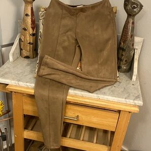 Altar'd State Tan Suede Trousers Fabulous Fit Stretchy! Love😍